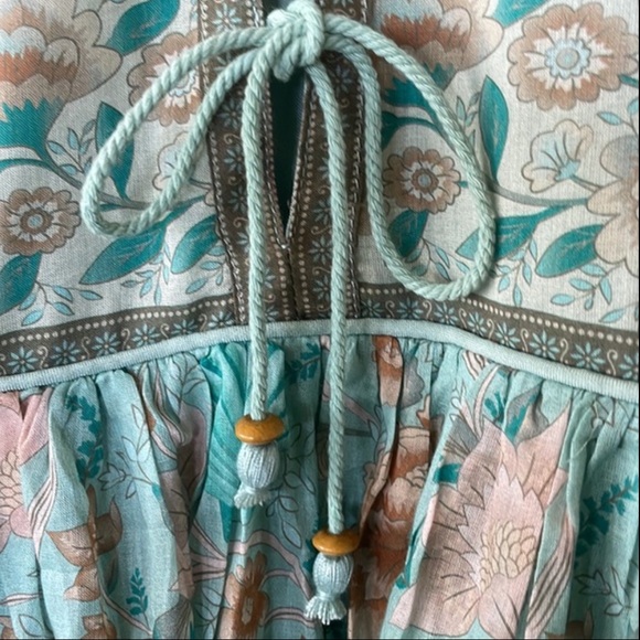 Spell & the Gypsy | Seashell boho midi dress in seafoam - Picture 12 of 16